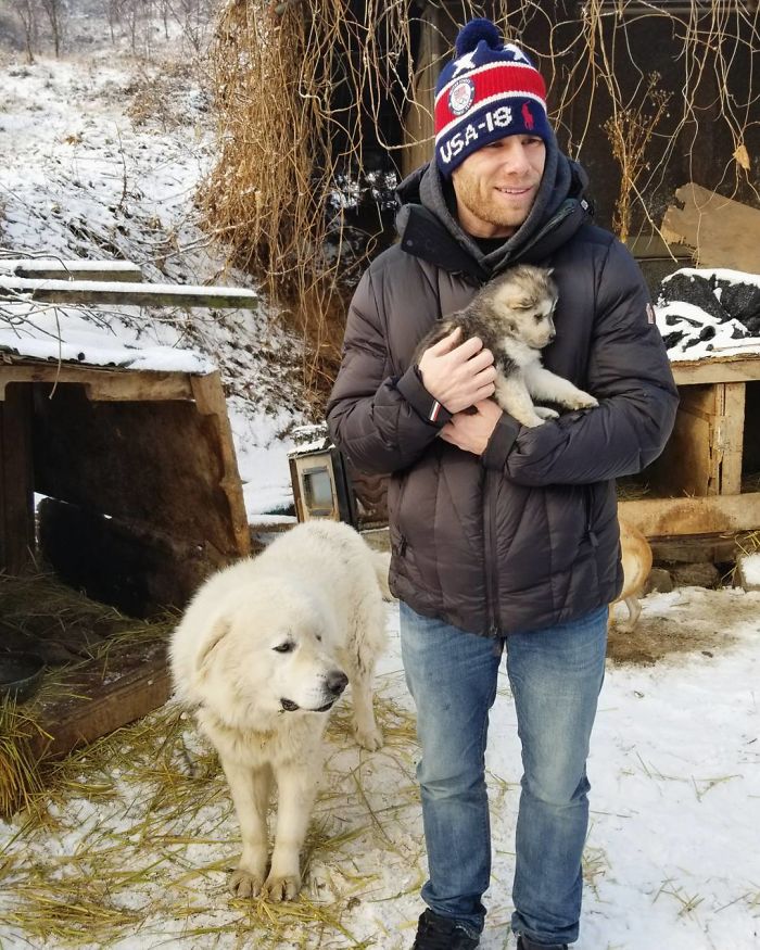 US Olympic Skier Gus Kenworthy Rescued 90 Dogs From Korean Dog Meat Farm